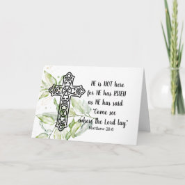 "HE ÄR INTE HÄR" Påsk-anteckningskort Anteckningskort