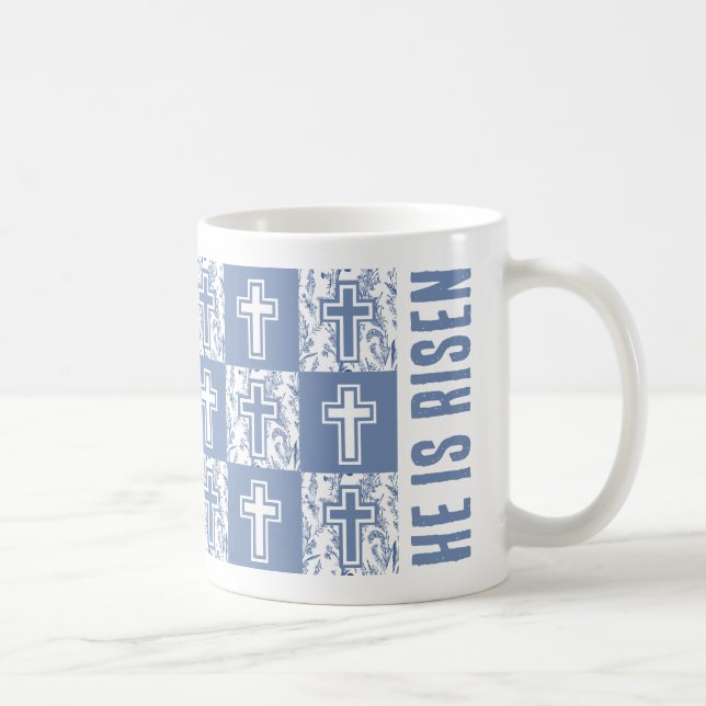 HE ÄR RISEN Christian Påsk Kor Kaffemugg (Höger)