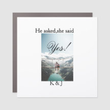 He asked she said yes engagement photo name stylis