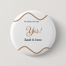 He asked she said yes engagement simple minimal  knapp