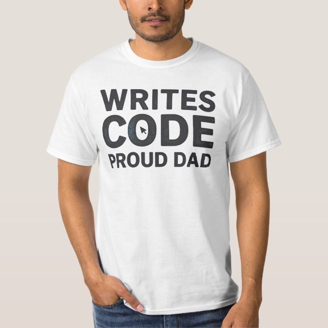 He Codes the Future, I Powered the Source T Shirt (Framsida)