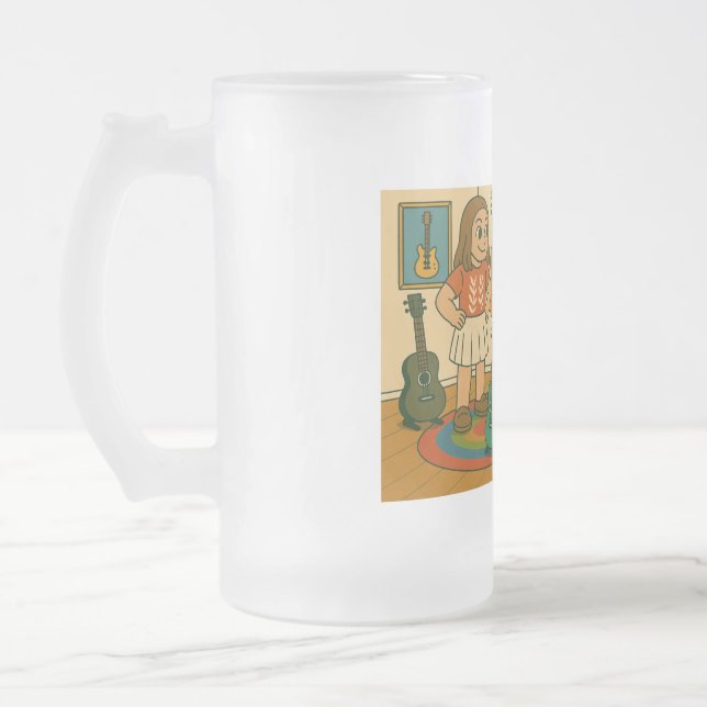 He has cool guitars frostat ölglas (Vänster)