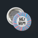 HE/HIM-utskrifter färgstark Trans Rosa Blue Knapp<br><div class="desc">Anpassa med den här coolan. Du kan anpassa den och även lägga till text. Kolla min affär efter mycket mer färg och mönster och uttalanden av alla slag! Säg till om du vill ha nåt anpassningsbar också.</div>