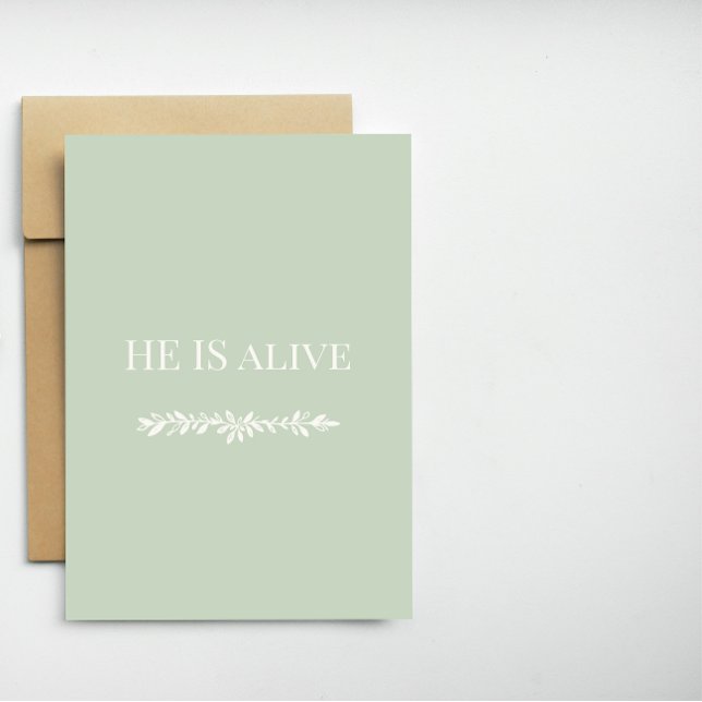 He Is Alive Christian Easter Card | Faith Design Helgkort (Skapare uppladdad)
