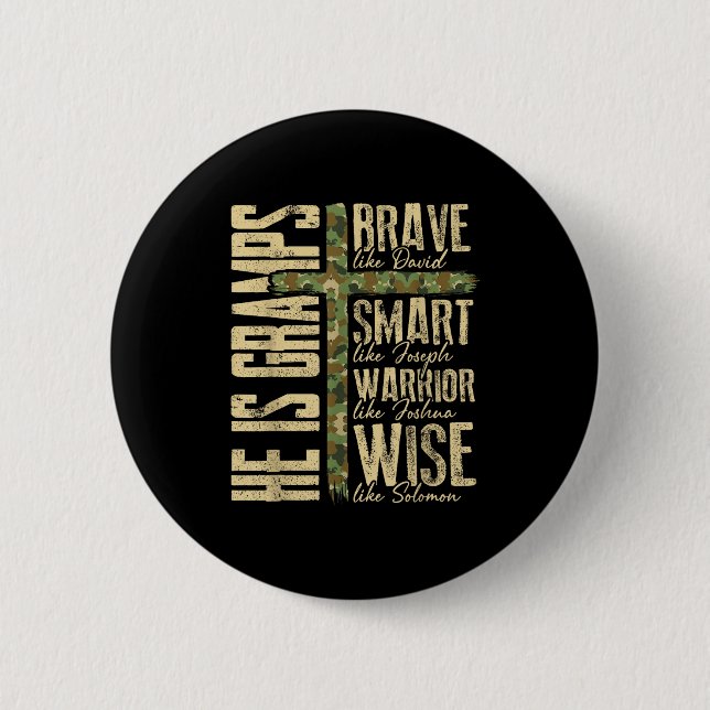 He Is Gramps Camo Religious Father's Day Christian Knapp (Framsida)