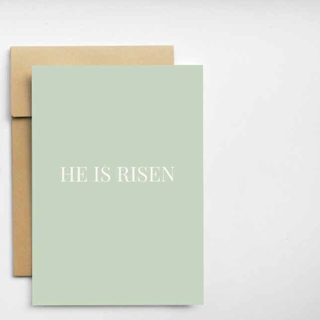 He Is Risen Christian Easter Card Helgkort (Skapare uppladdad)