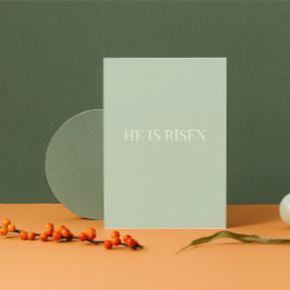 He Is Risen Christian Easter Card Helgkort