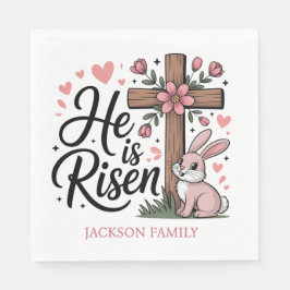 He is Risen! Easter Sunday Paper Pappersservett