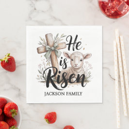 He is Risen! Easter Sunday Paper Pappersservett