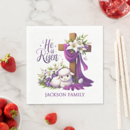 He is Risen! Easter Sunday Paper Pappersservett