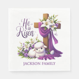 He is Risen! Easter Sunday Paper Pappersservett