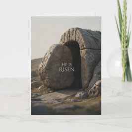 He Is Risen Happy Easter Bulk Church Greeting Card Kort