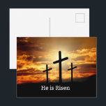 He is Risen Helg Vykort<br><div class="desc">He is Risen,  Easter celebration of the resurrection of Christ.</div>