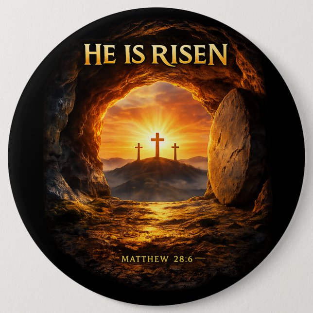 He is Risen Knapp (Framsida)