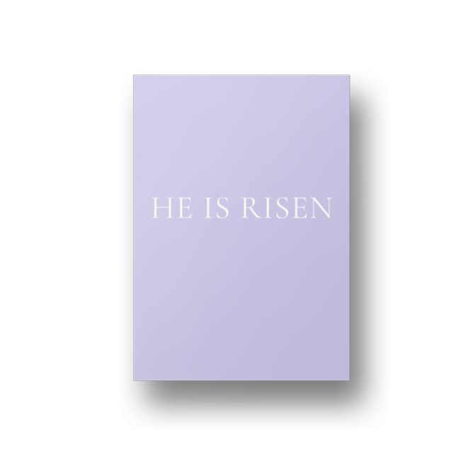 He Is Risen Lavender Easter Wall Art | Soft Print Poster (Skapare uppladdad)