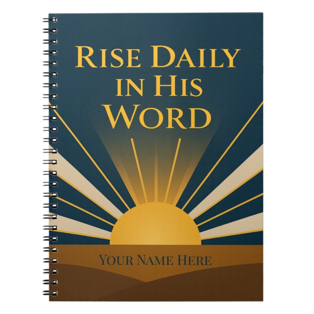 He Is Risen Personalized Faith Journal Anteckningsbok (Framsidan)