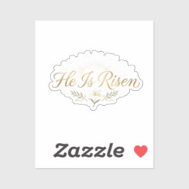 He Is Risen Religious Easter Faith Sticker Klistermärken