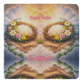 He Is Risen Religious Floral Crown Easter