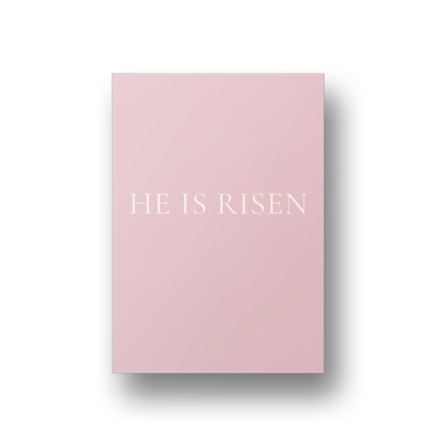 He Is Risen – Soft Pink Easter Faith Wall Art Poster (Skapare uppladdad)