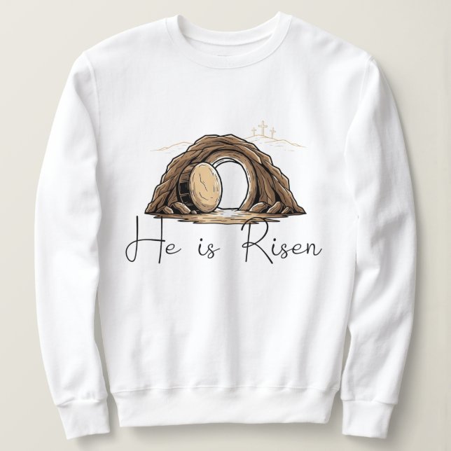 He is Risen T Shirt (Design framsida)