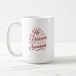 He Is the Reason for the Season Mug Both sides Kaffemugg