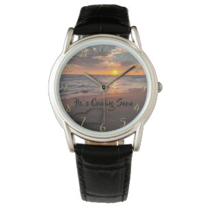 HE KOMMER SOON Christian Faith Sea Armbandsur