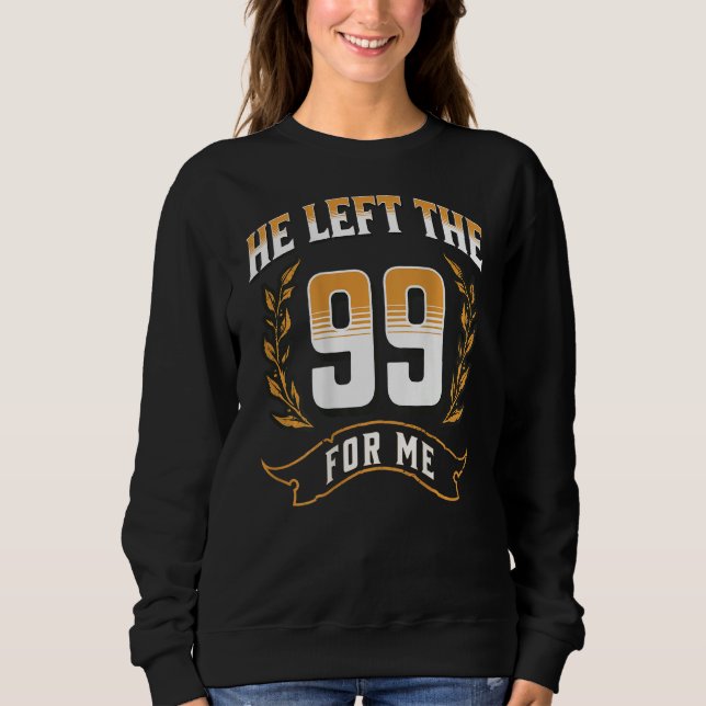 HE LEFT THE 99 FOR ME, LUKE-15 Parable Lost Sheep  T Shirt (Framsida)