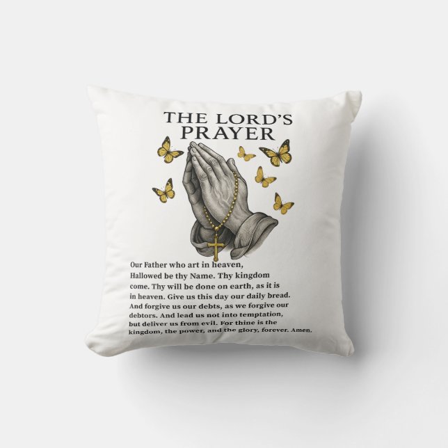 he Lord's Prayer  Kudde (Framsida)