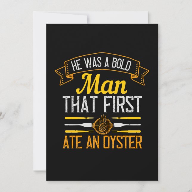 He Was A Bold Man That First Ate An Oyster Spara Datumet (Framsida)