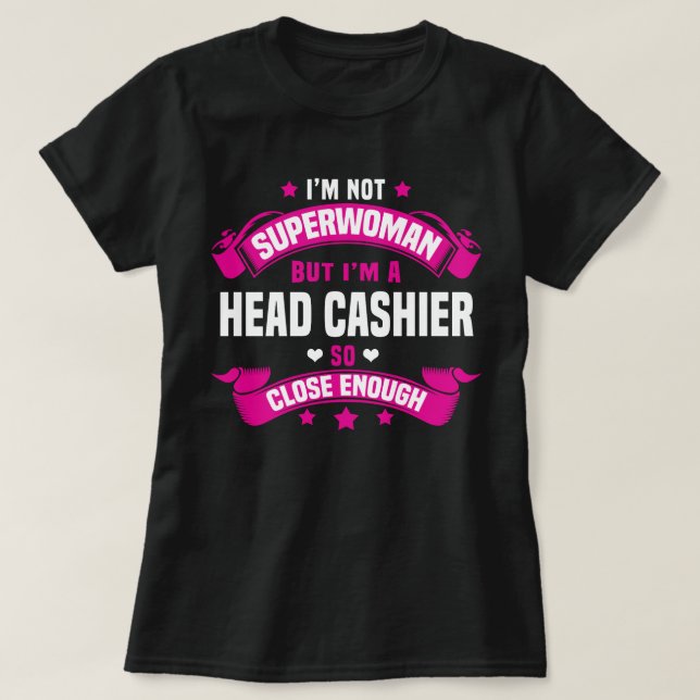 Head Cashier T Shirt (Design framsida)