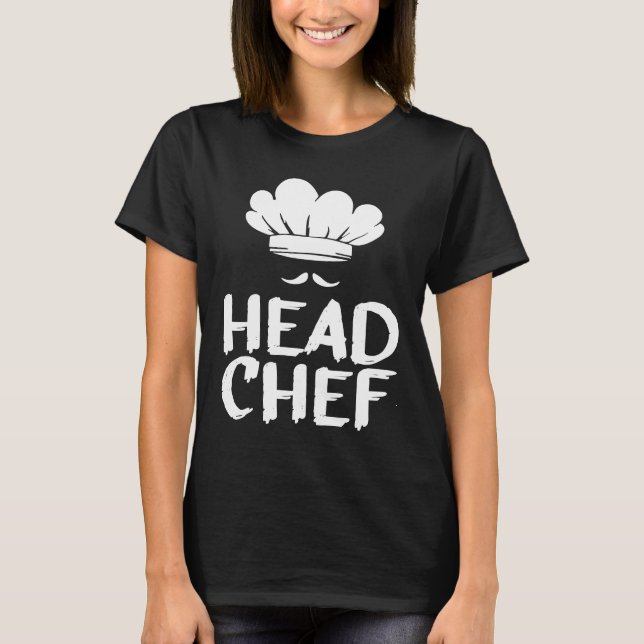 Head Chef Motive for a Cooking Chef T Shirt (Framsida)