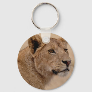 Head closeup för Lioness Nyckelring