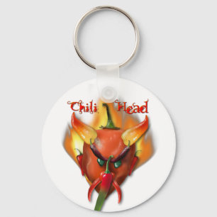 Head djävulen för Chili Nyckelring