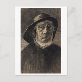 Head Fisherman, Beard Sou'wester, Vincent van Gogh Vykort