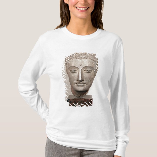 Head från en staty av Buddhaen, från T-shirt (Framsida)