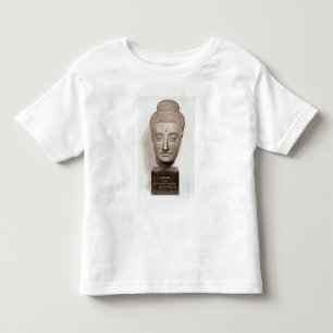 Head från en staty av Buddhaen, från T-shirt