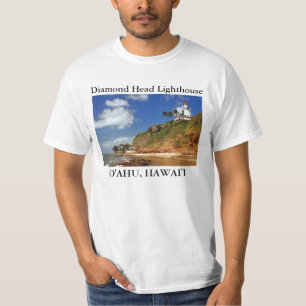 Head fyr för diamant, O'ahu, Hawai'i T-tröja Tee Shirt
