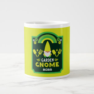 Head Garden Gnome Gardener Jumbo Mugg