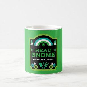 Head Garden Gnome Gardener Magisk Mugg