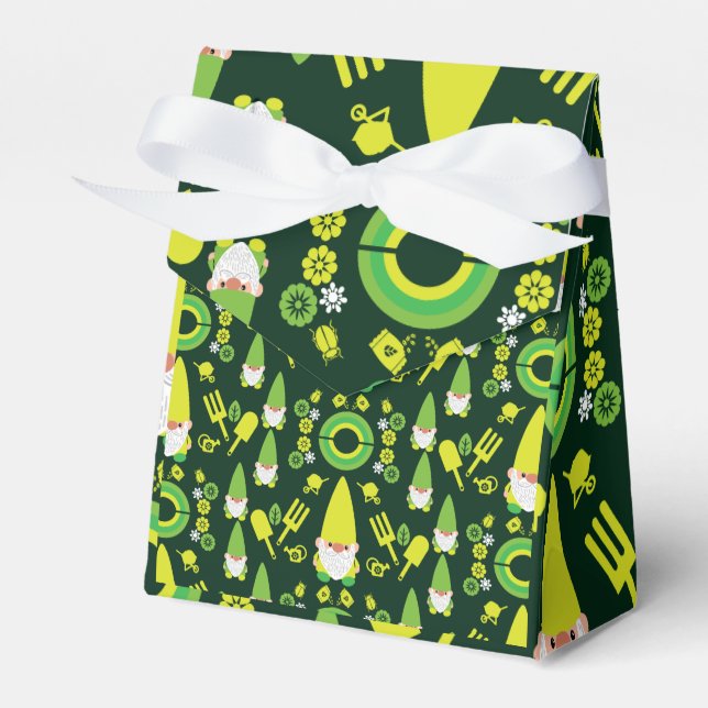 Head Garden Gnome Gardener Presentaskar (Framsidan Sidan)