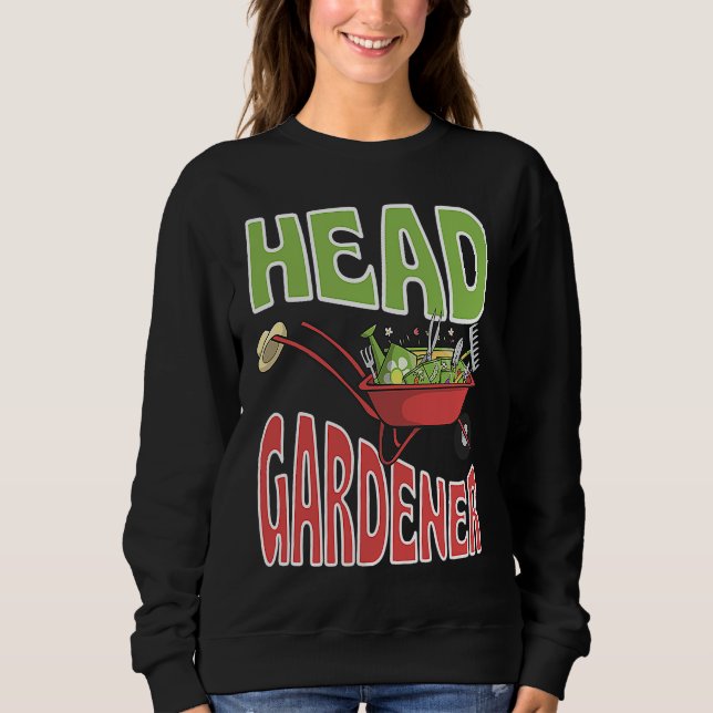 Head Gardener Cute Summer Wheelbarrow Vegetable Ga T Shirt (Framsida)