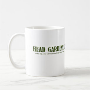 "Head Gardener", tryckt Gift Kaffe/Tea Mugg (11oz)