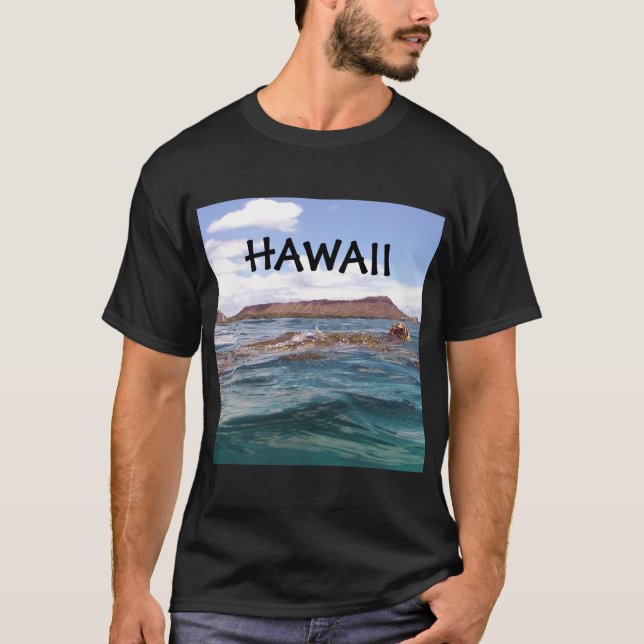 Head Hawaii för diamant sköldpadda Tee Shirt (Framsida)