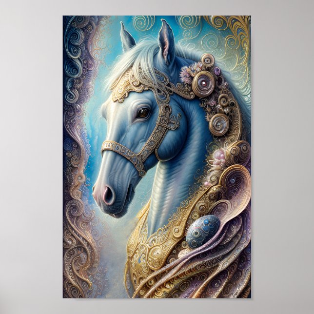 Head Horse - 02 - Fantasy Art Poster (Framsidan)