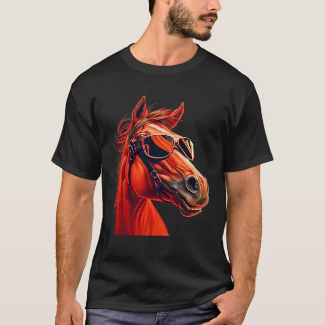 Head Horses  Humorous Sunglasses  2 T Shirt (Framsida)