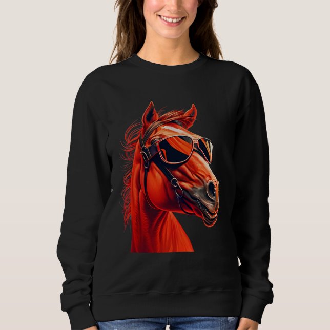 Head Horses  Humorous Sunglasses  2 T Shirt (Framsida)
