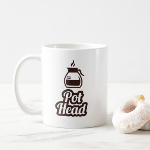 Head kaffemugg för kruka