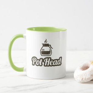 Head kaffemugg för kruka