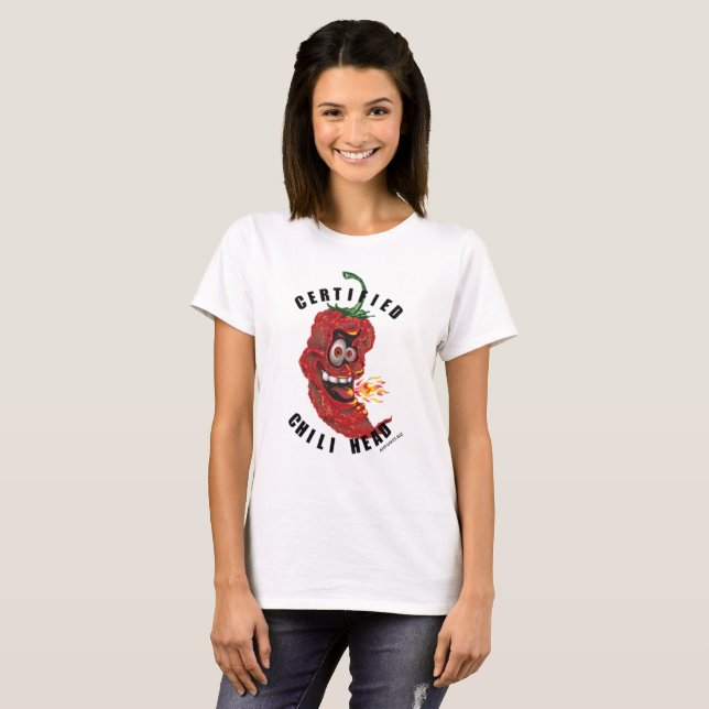 Head kvinna för Chili grundläggande T-tröja Tee Shirt (Hel framsida)