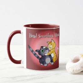 HEAD KYSSAR VALENTINEKATTAK AV Jeff Willis Art Mugg